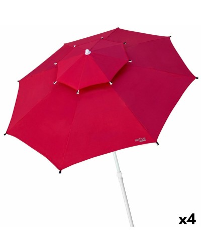 Aktive Red Sunshade 280 x 261 cm with Fiberglass Poles (4 Units)
