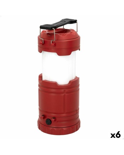 Lampe torche LED Aktive Rouge de Camping, Lot de 6
