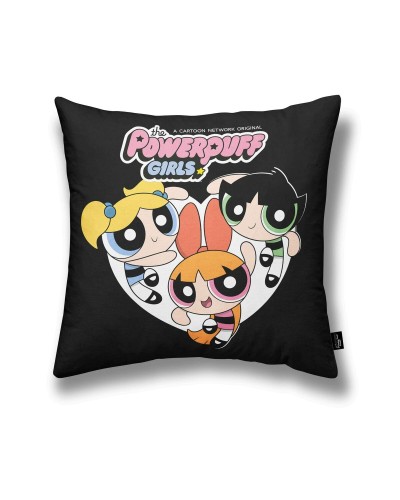 Kuddfodral Powerpuff Girls Powerpuff B Svart Multicolour 45 x 45 cm