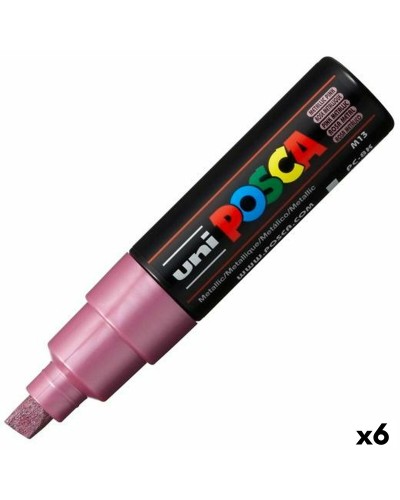 POSCA PC-8K Pink Marker - Set of 6 - Water Resistant, Permanent, Ideal for Art, Design and Writing
