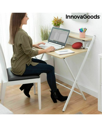 Escritorio Plegable con Estante InnovaGoods Tablezy Madera (Reacondicionado B)