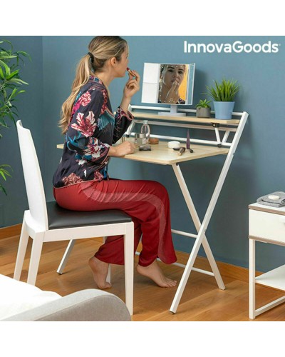 Bureau Pliable avec Étagère InnovaGoods Tablezy Bois (Reconditionné B)