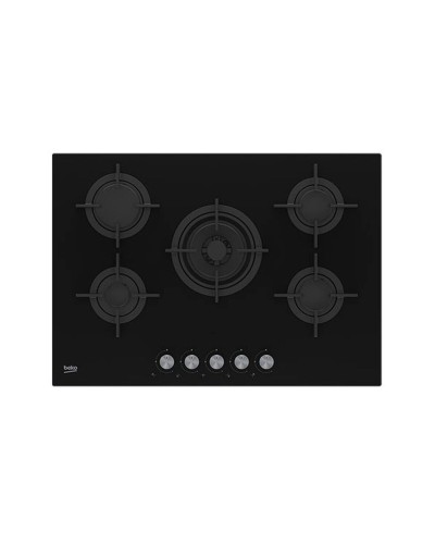 BEKO HILW75222SL Piano Cottura Gas 75cm - Acciaio Inox, 5 Fuochi
