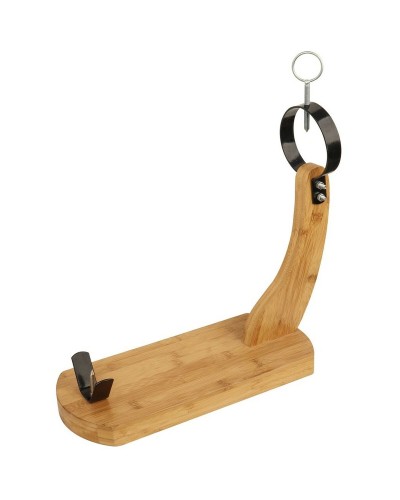 Porta Prosciutto Supreme | Legno Rovere | Lamette in Acciaio Cromato | Tagliar Prosciutto