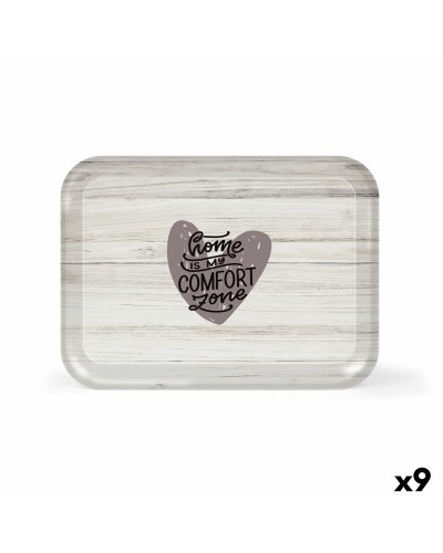 Plateau Repas Carré La Mediterránea Home en Mélamine (9 Pièces) - 42 x 31 x 1,5 cm
