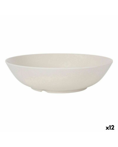 Saladekom La Mediterránea Melamine Wit Helderheid 25 x 6,5 cm (12 Stuks)