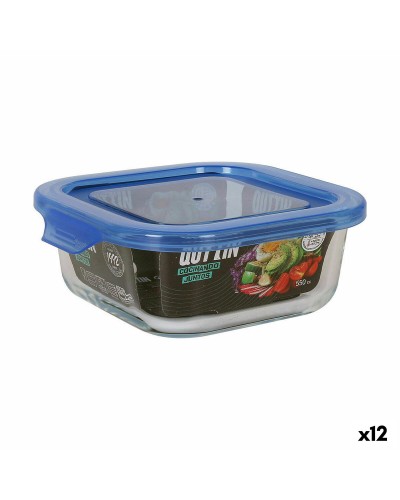 Fiambrera Quttin Azul, 14 x 14 x 5,5 cm (12 Unidades)
