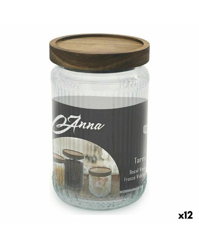 Tarro Anna Vidrio 950 ml 10 x 16 cm (12 Unidades)