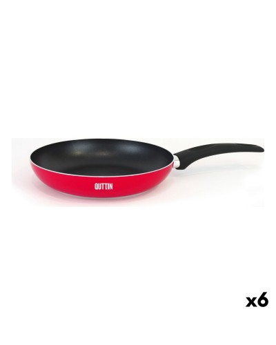 Quttin Infinity Plus: Red Non-Stick Frying Pan (30.3 x 49 cm, 6-Pack)
