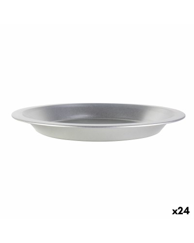 Ovenschaal Zilverkleurig 25 x 2,5 cm (24 Stuks)