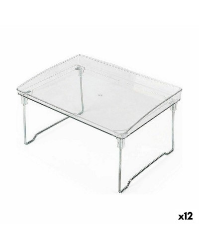 Confortime Transparente Klappbare Tellerregale - 31 x 22 x 16,8 cm (12 Stück)

