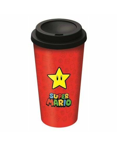 Glas med lock Super Mario 01379 (520 ml)