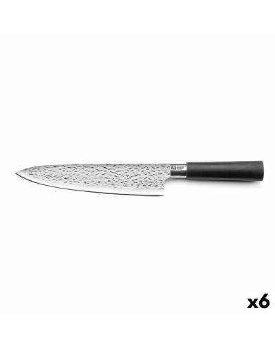 Cuchillo de Cocina Richardson Sheffield Katana Negro Metal Baquelita 20,5 cm (6 Unidades)