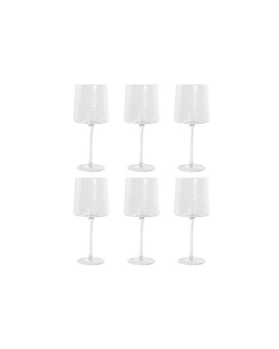 Juego de 6 Vasos Transparentes Home ESPRIT de Cristal de 9,6 x 9,6 x 22,5 cm
