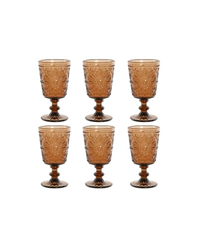 Verres à Vin en Cristal ESPRIT (6 Pièces) - 8,5 x 8,5 x 16,3 cm
