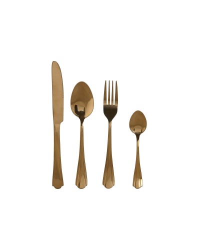 ESPRIT Besteck Gold – Edelstahl – 16-teilig – 2 x 0,4 x 24 cm
