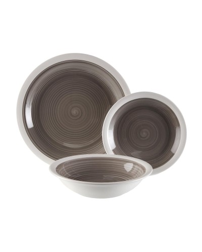 Tableware Versa Legrand Grey 26,5 x 26,5 cm 18 Pieces