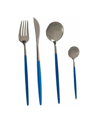 Cubiertos Azurro de Acero Inoxidable, 8 Piezas - Juego de Mesa Elegante y Duradero
