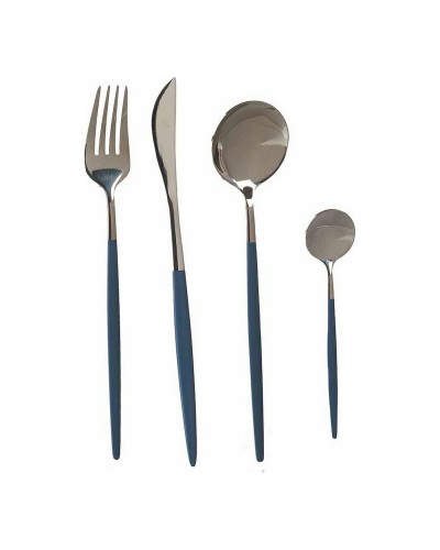 Silver Grey Cutlery Set 8 Pieces Stainless Steel
