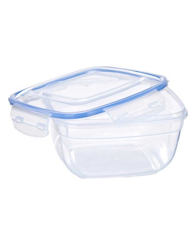 Durchscheinende Lunchbox aus Polypropylen mit 1500 ml Fassungsvermögen für Mahlzeiten unterwegs.
