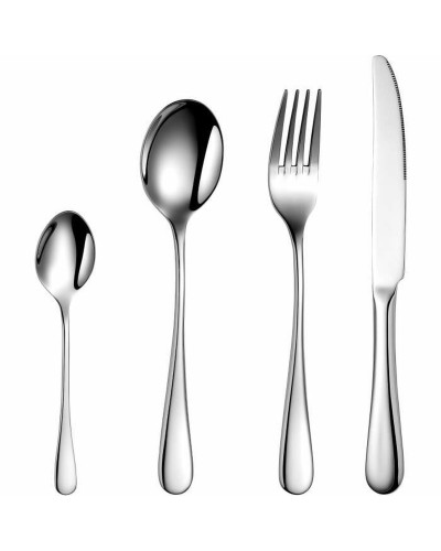 Ruokailuvälineet Arthur Martin AM2202 Harmaa Ruostumaton teräs 24 Kappaletta