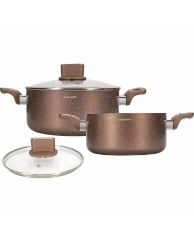 Casseruola Antiaderente Arthur Martin, 24 cm, Coperchio in Vetro