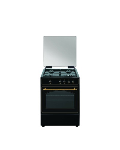 Vitrokitchen RU6060N: 60cm Gas Cooker, Anthracite - NAT 64L
