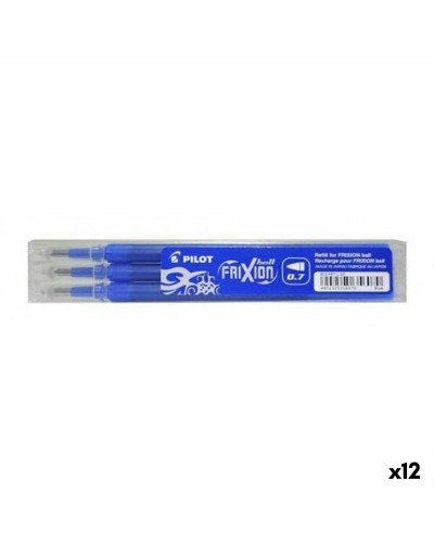 Navulset Pilot Frixion 0,7 Pen 3 Onderdelen Blauw (12 Stuks)