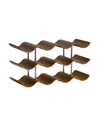 Portabottiglie Andrea House in Legno di Noce (42 x 16 x 23 cm)