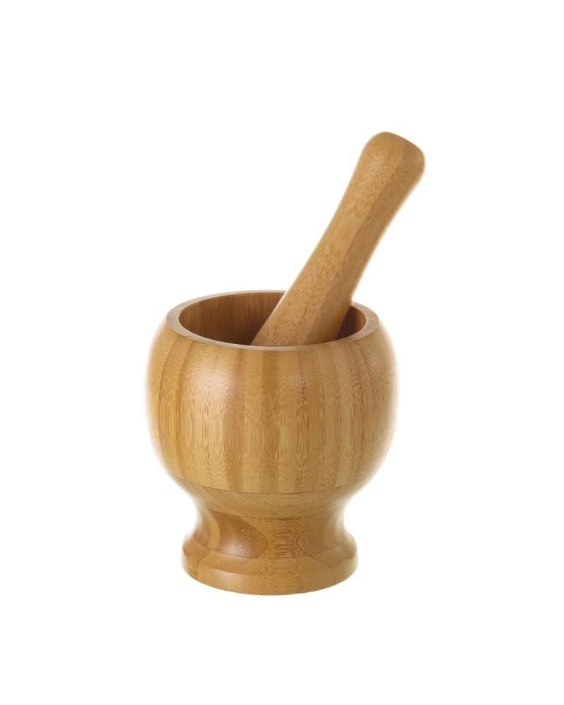 Mortar and pestle Bamboo 12 x 12 x 12 cm