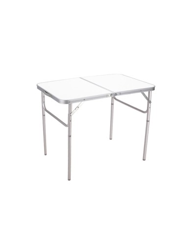Marbueno Tavolo Pieghevole Alluminio 90x60 cm - Campeggio Spiaggia Regolabile
