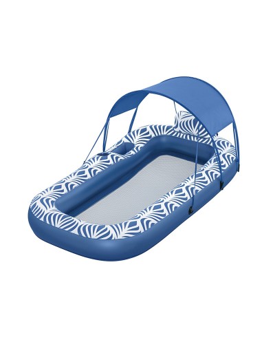 Bestway Materassino Gonfiabile Comfort Plush Parasole - 198x112 cm - Spiaggia Piscina
