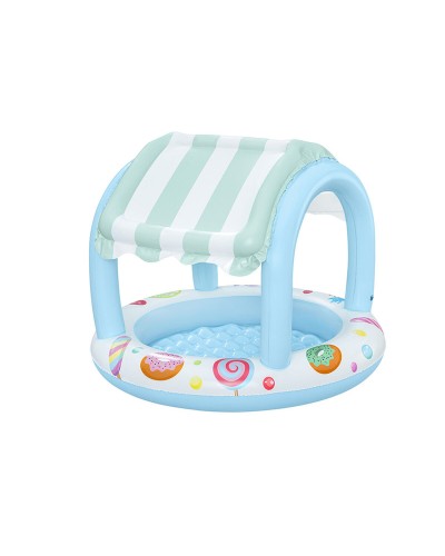 Bestway Uppblåsbar Barnpool Glasskiosk Ring 104x84 cm +2 År Trädgård 52638