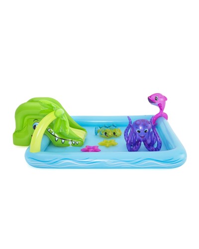 Bestway Acuario: Piscina Hinchable Parque de Juegos 239cm - Diversión en el Jardín +2 Años
