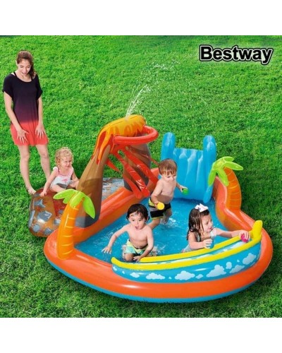 Upplåsbar bassäng C/C. PISCINA 2.65X2.65X1.04M HINCHABLE Bestway Multicolour