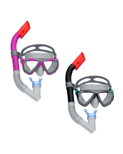 Bestway Set Maschera e Tubo Bambini +3 Anni - Cinturino Anatomico - Mare Piscina
