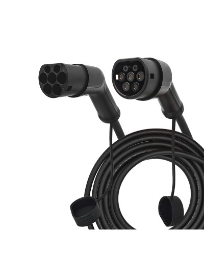 KSIX Cable de Carga para Coche Eléctrico AC 7400W - Tipo 2 - Doméstico/Público
