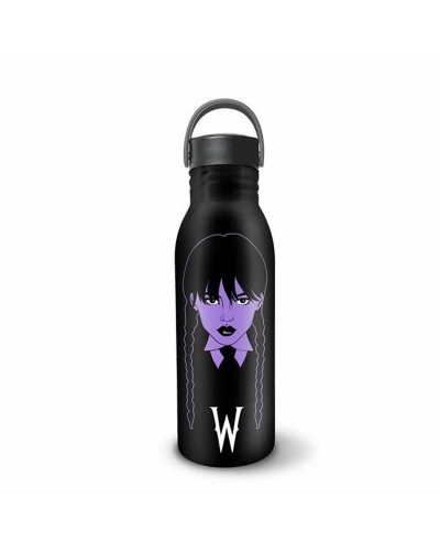 Wasserflasche Wednesday Schwarz Edelstahl - Tragbare Thermosflasche
