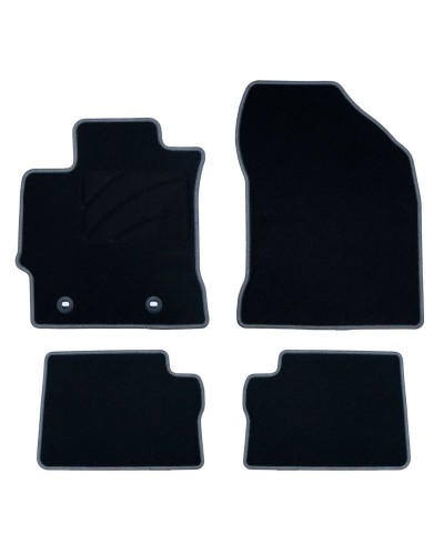 OCC Motorsport Tapis de Sol Voiture Gris Foncé - Antidérapant, Résistant - Jeu Complet
