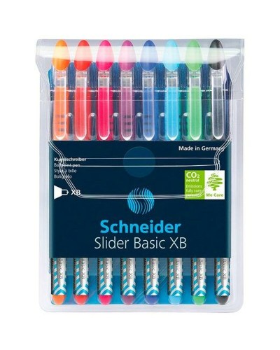Schneider Slider Basic Set Pens Multicolor 8 Pieces - Smooth and Vibrant Writing
