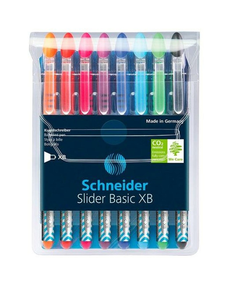 Pennset Schneider Slider Basic Multicolour 8 Delar