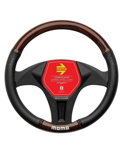 MOMO Lenkradbezug Schwarz/Weiß Ø 36cm - Sportlicher Grip und Komfort
