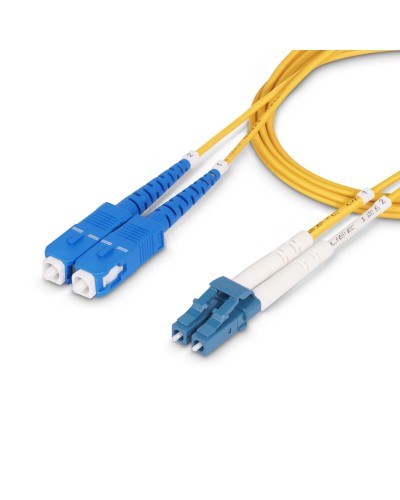 Startech Cable de Fibra Óptica Monomodo OS2 - 1m Amarillo - Latiguillo LC/SC
