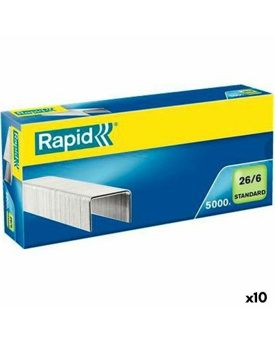 Rapid Standard-Klammern: 10 x 26/6 Packung (5000 Stück)
