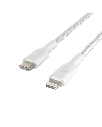 Kabel USB-C naar Lightning Belkin CAA004BT1MWH Wit 1 m