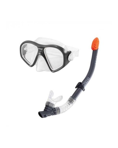 Intex Gafas de Snorkel + Tubo - Amarillo Negro - Buceo
