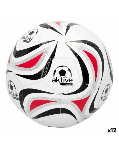 Voetbal Aktive 5 Ø 22 cm Wit PVC (12 Stuks)