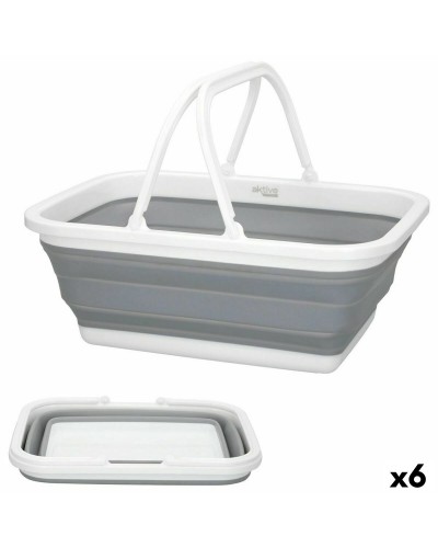 Aktive - Panier Pliable Gain de Place - Lot de 6 Unités - Organisation Maison
