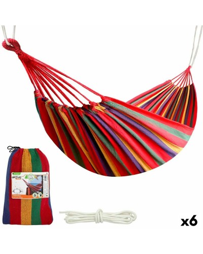 Aktive Camping-Hängematte Orange 200x100 cm - 6-teiliges Relax-Set
