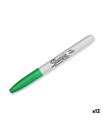 Marqueur Sharpie Pointe Fine Vert, Lot de 12
